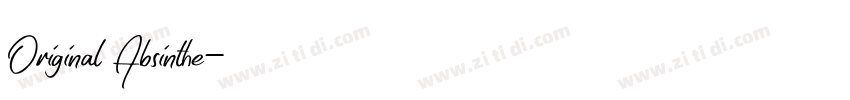Original Absinthe字体转换